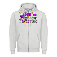 Dove Grey Pour me something mister Zipper Hoodie - FaDigitalArtStudio