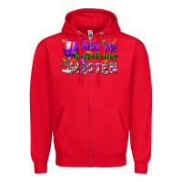 Red Pour me something mister Zipper Hoodie - FaDigitalArtStudio
