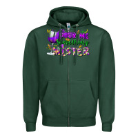 Sports Green Pour me something mister Zipper Hoodie - FaDigitalArtStudio