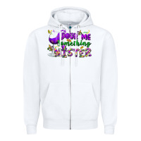 White Pour me something mister Zipper Hoodie - FaDigitalArtStudio