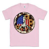 Bubblegum Pink Peace sign Classic Tee - JahusDesignShop