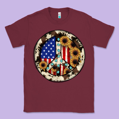 Peace Sign Classic Tee Designed By Jahusdesignshop