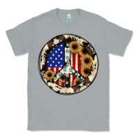 Heather Grey Peace sign Classic Tee - JahusDesignShop