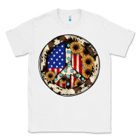 White Peace sign Classic Tee - JahusDesignShop