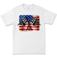 White American Racing Flag Premium Tee - JahusDesignShop
