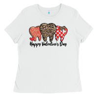 White dentist happy valentines day Ladies Tee - MaliasSmallBusiness