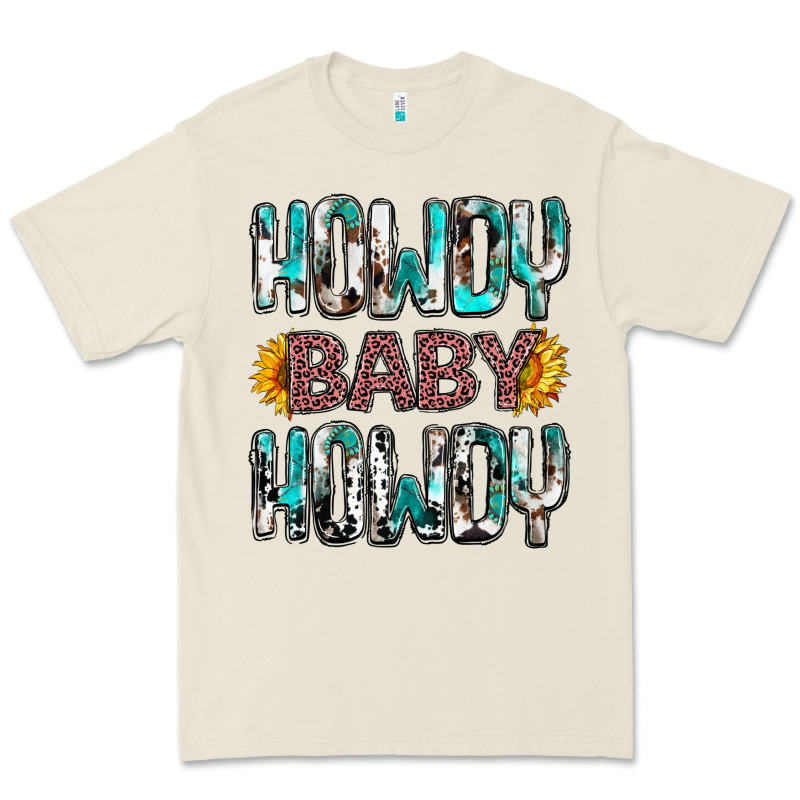 Western Howdy Baby Howdy Premium Tee by NancyCooperArtShop | Teevron