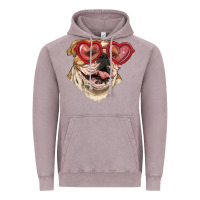Vintage Zinc English bulldog with love glass Vintage Hoodie - RanaPortraitStore