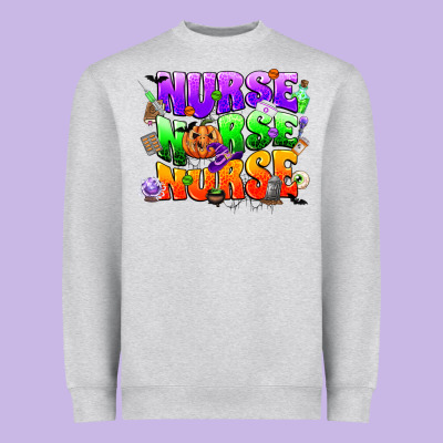 Nurse Nurse Nurse Halloween Heavyweight Sweatshirt Designed By Cowgirlartshop