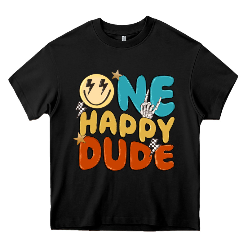 One Happy Dude Heavy Core Tee by MaliasSmallBusiness | Teevron