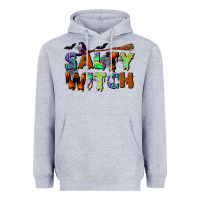 Heather Grey salty witch Heavyweight Hoodie - BundleAndBundleShop