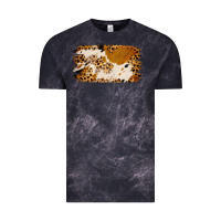 Cloud Black leopard cowhide brushstroke Vintage Tee - Jasminsmagicworld