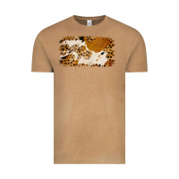 Vintage Camel leopard cowhide brushstroke Vintage Tee - Jasminsmagicworld