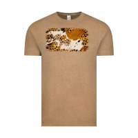 Vintage Coffee leopard cowhide brushstroke Vintage Tee - Jasminsmagicworld