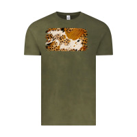 Vintage Olive leopard cowhide brushstroke Vintage Tee - Jasminsmagicworld