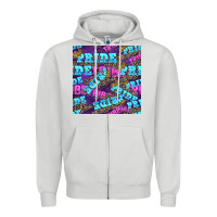 Dove Grey pride tribe seamless pattern Zipper Hoodie - FaDigitalArtStudio