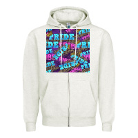 Oatmeal Heather pride tribe seamless pattern Zipper Hoodie - FaDigitalArtStudio