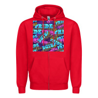 Red pride tribe seamless pattern Zipper Hoodie - FaDigitalArtStudio