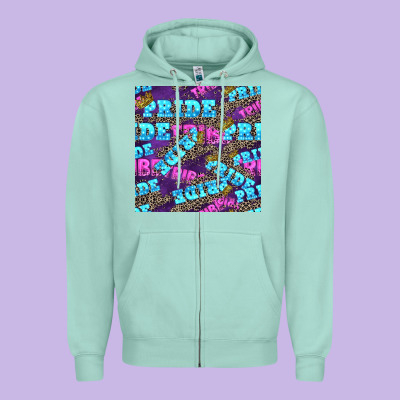 Pride Tribe Seamless Pattern Zipper Hoodie Designed By Fadigitalartstudio