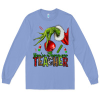 Colony Blue Christmas Character Long Sleeve Tee - NancyCooperArtShop