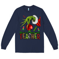 Navy Christmas Character Long Sleeve Tee - NancyCooperArtShop