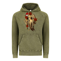 Vintage Olive Ghost Skeleton Vintage Hoodie - RanaPortraitStore