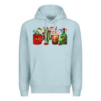 Blue Mist Mexico Coffee Cups With Cactus And Tequila Bottle Premium Hoodie - FaDigitalArtStudio