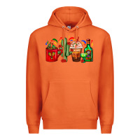 Carrot Mexico Coffee Cups With Cactus And Tequila Bottle Premium Hoodie - FaDigitalArtStudio