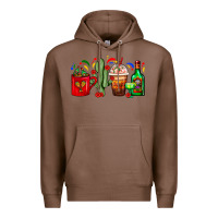 Chestnut Mexico Coffee Cups With Cactus And Tequila Bottle Premium Hoodie - FaDigitalArtStudio