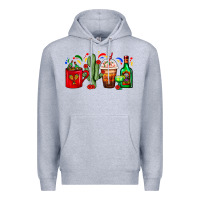 Heather Grey Mexico Coffee Cups With Cactus And Tequila Bottle Premium Hoodie - FaDigitalArtStudio