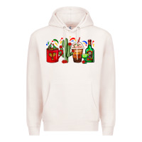 Pale Pink Mexico Coffee Cups With Cactus And Tequila Bottle Premium Hoodie - FaDigitalArtStudio