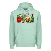 Seafoam Mexico Coffee Cups With Cactus And Tequila Bottle Premium Hoodie - FaDigitalArtStudio