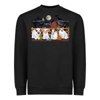 Black halloween pigs Heavyweight Sweatshirt - CowGirlArtShop
