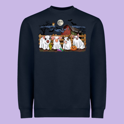 Halloween Pigs Heavyweight Sweatshirt Designed By Cowgirlartshop