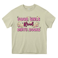 Mossy good girls read dirty books Heavy Core Tee - MaliasSmallBusiness
