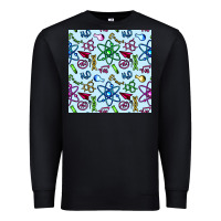 Black Science Teacher Seamless Pattern Premium Sweatshirt - BundleAndBundleShop