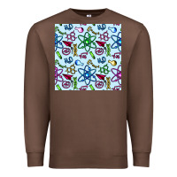 Chestnut Science Teacher Seamless Pattern Premium Sweatshirt - BundleAndBundleShop