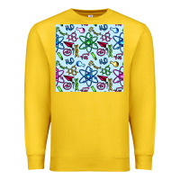 Lemon Science Teacher Seamless Pattern Premium Sweatshirt - BundleAndBundleShop