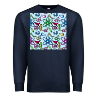 Navy Science Teacher Seamless Pattern Premium Sweatshirt - BundleAndBundleShop