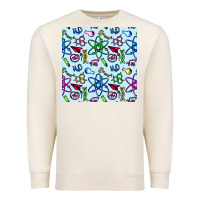 Sandshell Science Teacher Seamless Pattern Premium Sweatshirt - BundleAndBundleShop