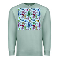 Seafoam Science Teacher Seamless Pattern Premium Sweatshirt - BundleAndBundleShop