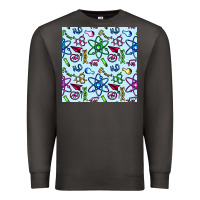 Smoke Science Teacher Seamless Pattern Premium Sweatshirt - BundleAndBundleShop