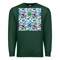 Sports Green Science Teacher Seamless Pattern Premium Sweatshirt - BundleAndBundleShop