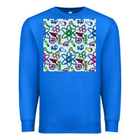 True Royal Science Teacher Seamless Pattern Premium Sweatshirt - BundleAndBundleShop