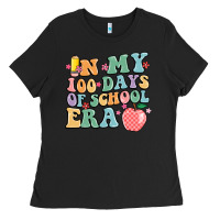 Black in my 100 days of school era Ladies Tee - MaliasSmallBusiness