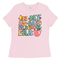 Bubblegum Pink in my 100 days of school era Ladies Tee - MaliasSmallBusiness