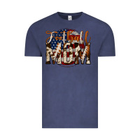 Vintage Denim football mom Vintage Tee - Jasminsmagicworld