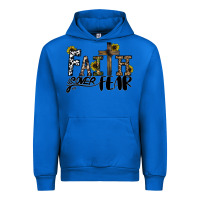 Cobalt faith over fear Urban Hoodie - CowhideDigitalArt