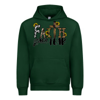 Forest Green faith over fear Urban Hoodie - CowhideDigitalArt