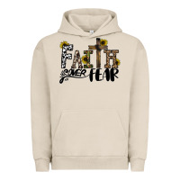 Pigment French Oak faith over fear Urban Hoodie - CowhideDigitalArt